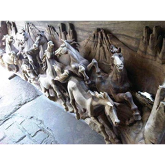 relief ukir kuda