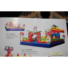 istana balon 10x6 cartoon paradise