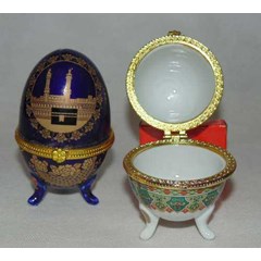 keramik telor besar biru