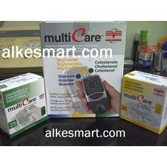 multicare 3in1 glucose, trigliseride, kolesteroll - murah ! !