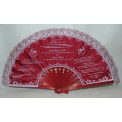 kipas undangan jari-jari warna