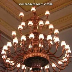 lampu gantung tembaga dan kuningan