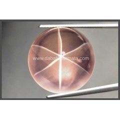 batu mulia sparkling pink quarts sharp star top ( bpq 017)