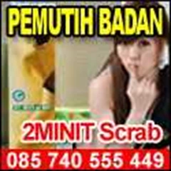 pemutih badan scrub 2minute 085 740 555 449
