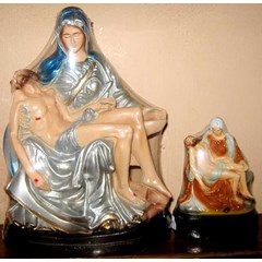 patung pieta 25 cm, 12 cm