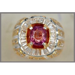 super rare padparadcha srilangka un heat ( pp 035)