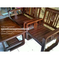 kursi tamu minimalis jepara sedan kotak o