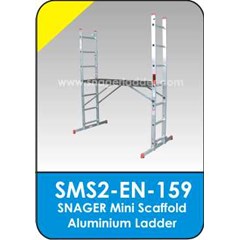 snager mini scaffold aluminium ladder/ tangga kerja aluminium perancah mini ( model : sms2-en-159 )