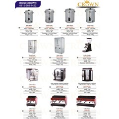crown water boiler, cofee grinder, cofee maker, espresso capuccino & coffee machine