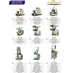 crown meat slicer, meat grinder, bone saw