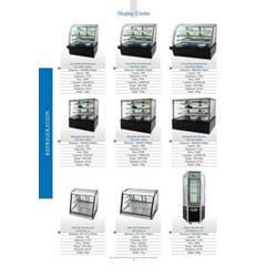 crown curved glass cake showcase, rectangular cake showcase, vertical rotary cake showcase