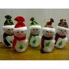 lampu kristal snowman cute