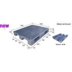 plastic pallet h1210s4-2m
