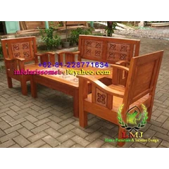 meja dan kursi tamu flamboyan minimalis set