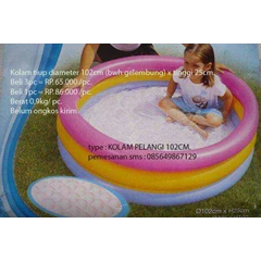 kolam pelangi ( bawah gelembung) diameter 102 cm