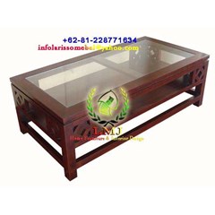 rect coffee table glass top