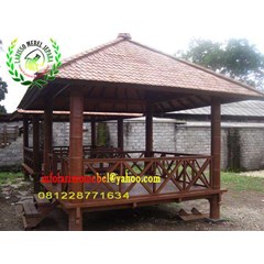 gasebo coconut tree shingle roof