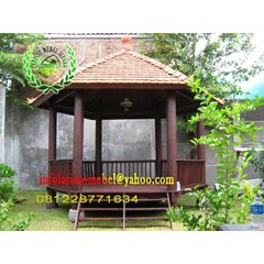 gasebo coconut tree hexagon