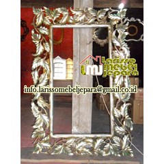 leaf gold mirror