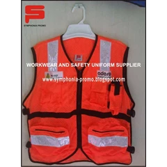 safety vest athletic mesh atau rompi bahan jala tebal