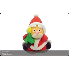 candy doll - santa with tree