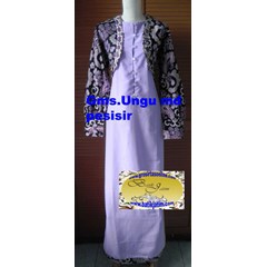 gamis ungu muda pesisir, made by order