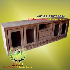 minimalist tv cabinet 2drawer, 4door