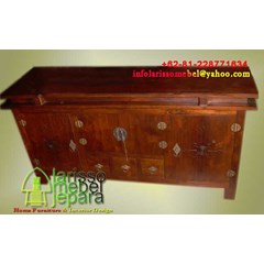 antique butterfly tv cabinet