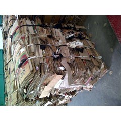 sampah dan limbah kertas gelombang/ kardus ( corrugated sheet)