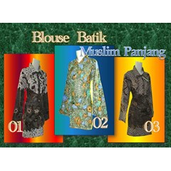 blouse batik muslim
