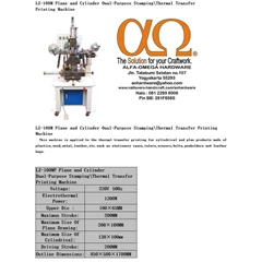 lz-100m plane dan cylinder oual-purpose stamping  mesin thermal transfer printing