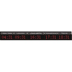 led digital world clock