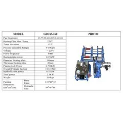 butt fusion machine fdc 63-160
