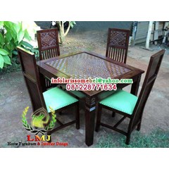 meja makan kursi minimalis set