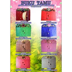 buku tamu etnik, ( tekstur kerut, dimns : 30x35)