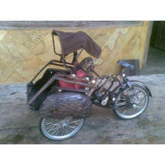 miniatur becak