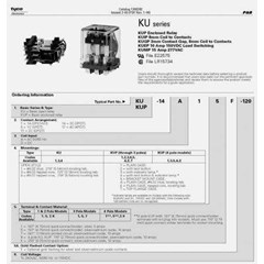 potter & brumfield - kup-17d19f - 110 - power relay