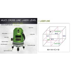 multi cross line laser level / alat ukur laser sincon sl-270