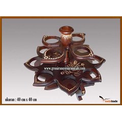 tempat aqua gelas teratai tumpuk