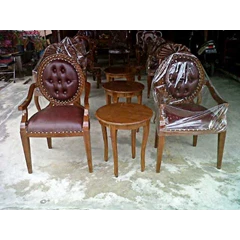kursi teras lowis oval