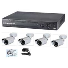 cctv low cost package 3 - ir waterproof outdoor 4 channel