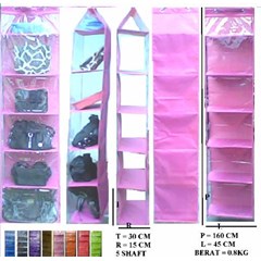 rak tas gantung atau hanging bag organizer