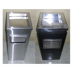 tempat sampah stainless/ dust bin segi empat