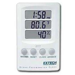 extech 445702 hygro thermometer clock