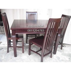 meja makan minimalis balero geret kursi 4