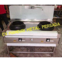 stainless steel gas double kwali range medium pressure