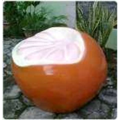 kursi taman / fruit chair / kursi buah model jeruk