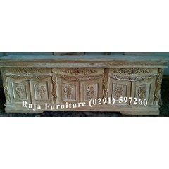 bufet pendek jati da vinci slendang pintu 6