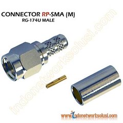 konektor kabel rg174 rp-sma m ( male)