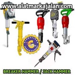 mesin jack hammer, concrete vibrator, alat perata jalan beton